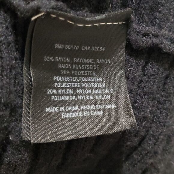 Anthropologie Moth Tisbury Cowl Neck Sweater Knitted in Black Size XS - Picture 7 of 8